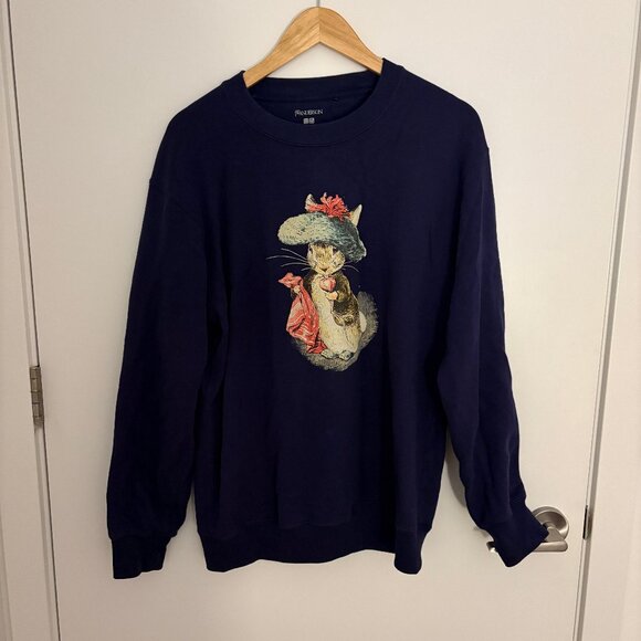 JW Anderson x Uniqlo navy Peter Rabbit crewneck - Picture 1 of 4